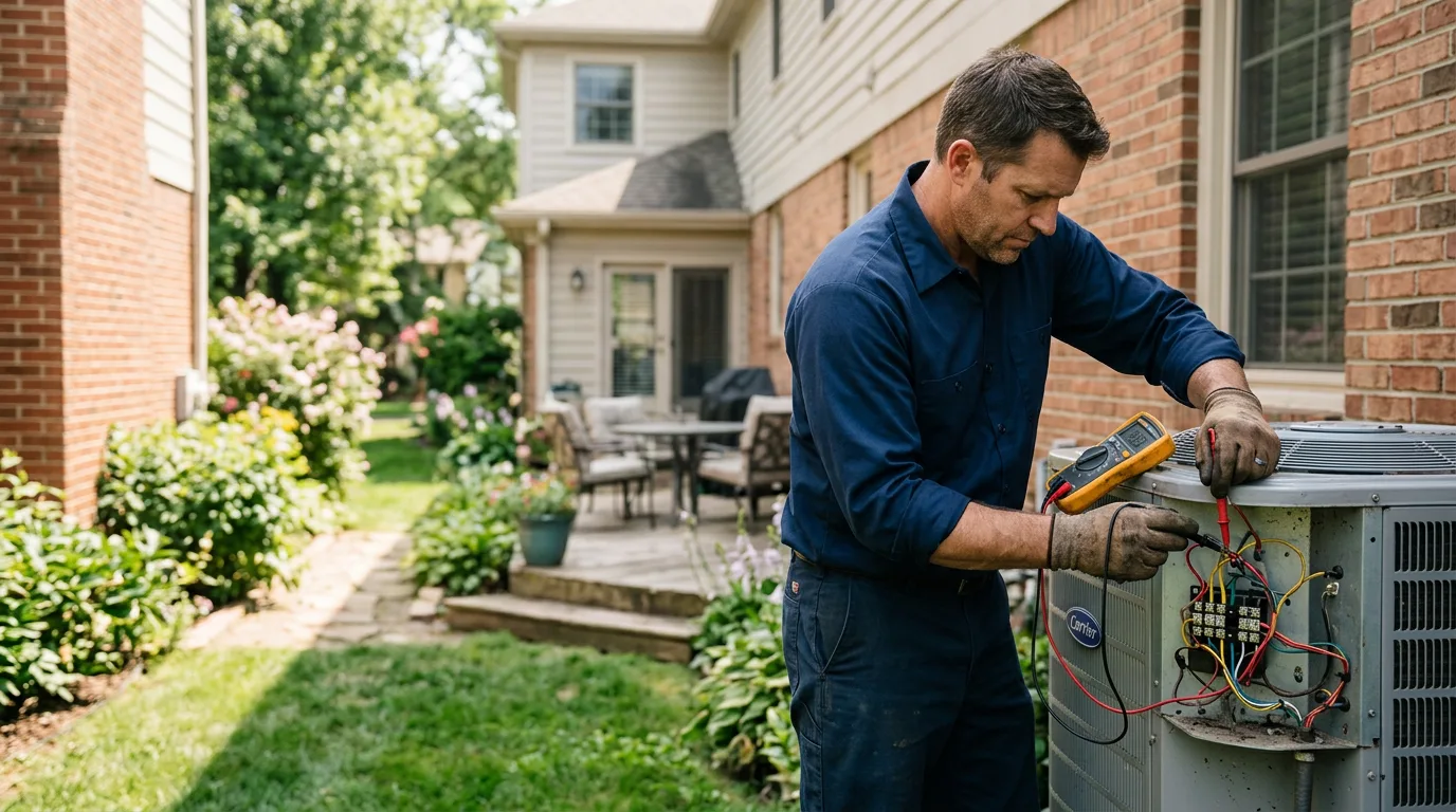 HVAC technician working near Cedar Grove, TN